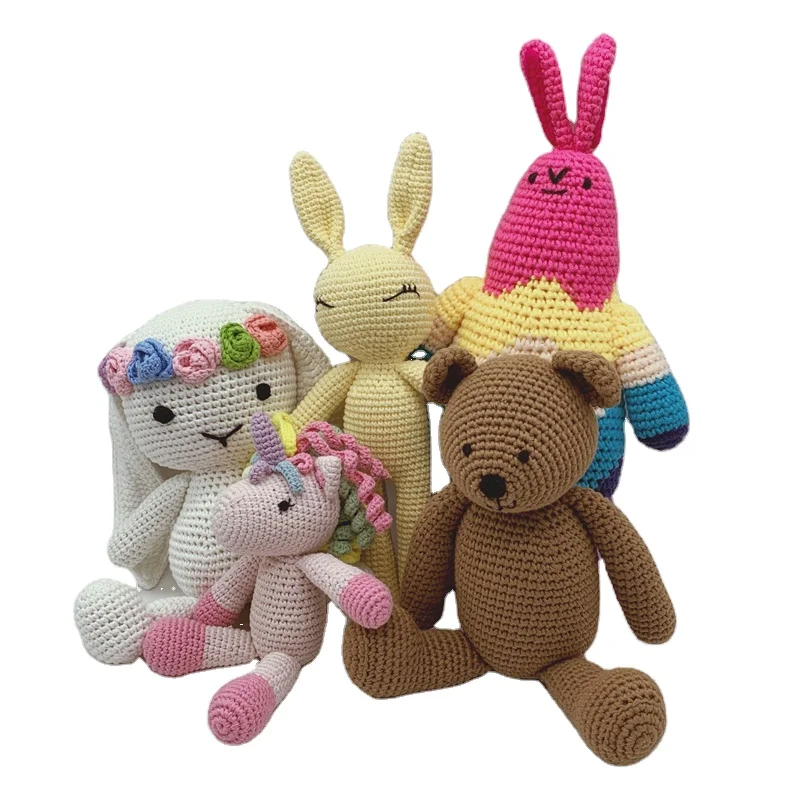 Высококачественная вязаная крючком кукла ручной работы детская игрушка