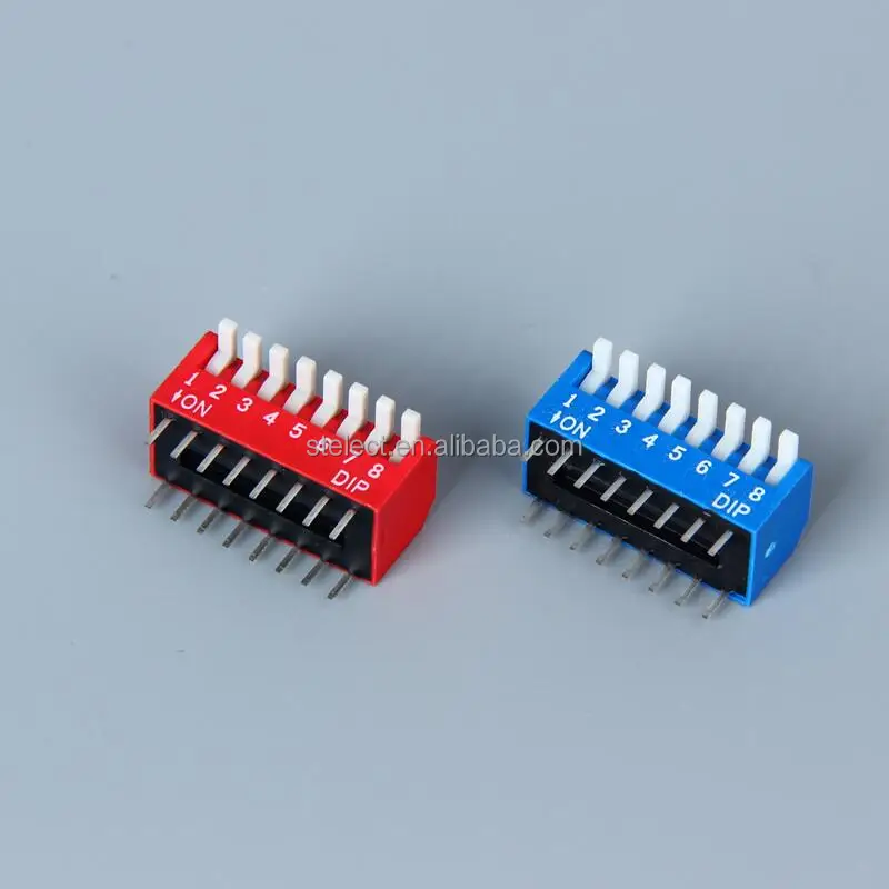 DPL07 RGT 7Pin SPST нажимной выключатель электронный красный DIP