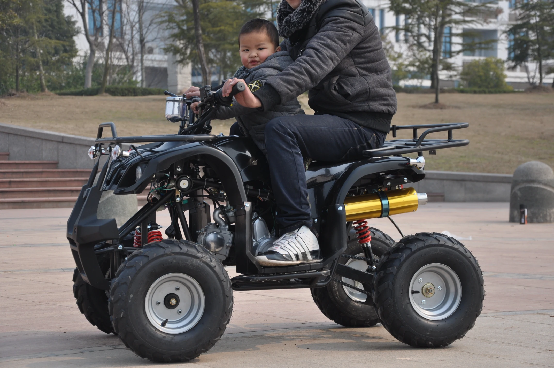 High quality 110CC/125cc, 4 stroke, single cylinder, air cooled , 3+1 engine quad bikes atv for sale