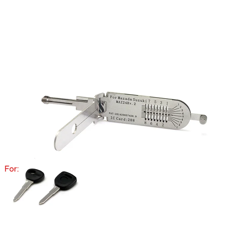 Super Auto Tools MAZ24R V.2 For Mazda Cars Decoder and Pick Similar As LISHI China Supplies Locksmith  Lock Pick