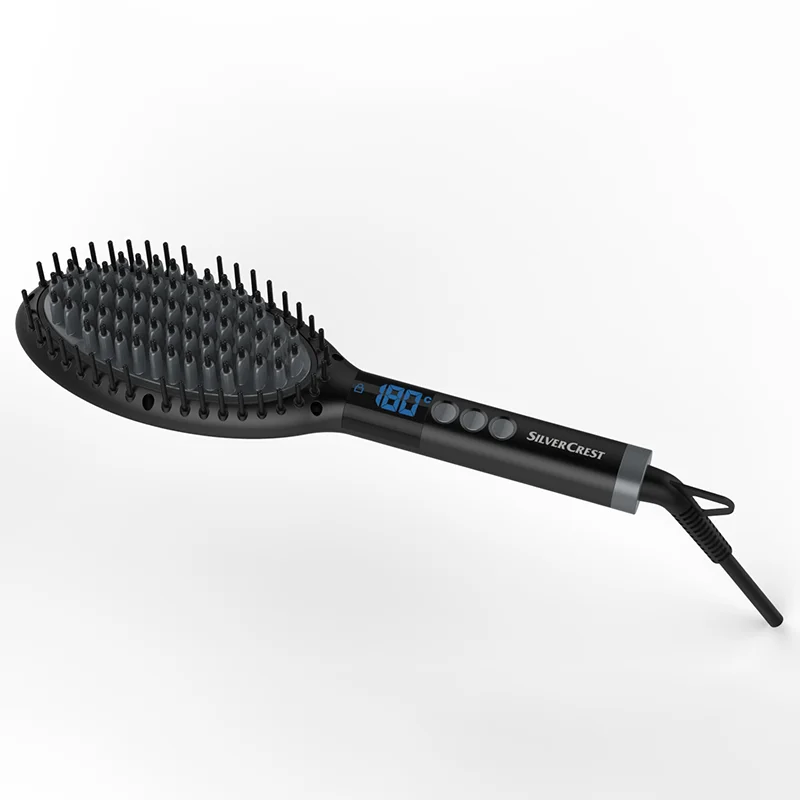 
The new flat iron straight hair brush fast heating hair straightening comb straight & curling comb 