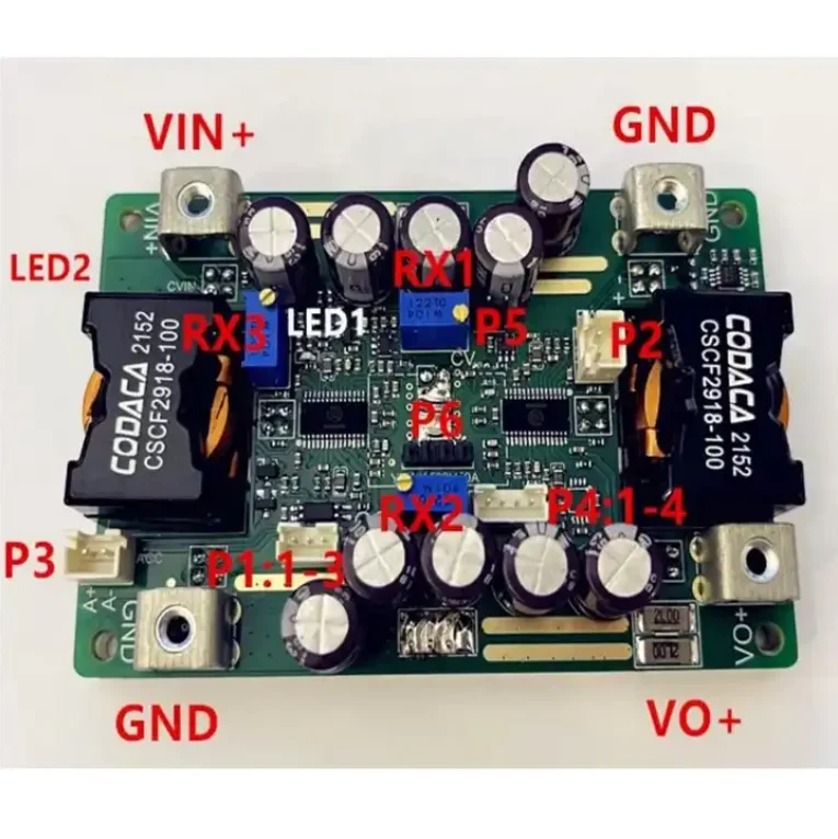 50A 12-60V DC Автоматический шаг вверх понижающий источник питания RV Зарядка на борту регулируемый постоянный вольт и ток mppt солнечный заряд