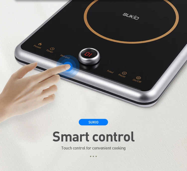 220V Table Touch Control Home Single Hob Cooktop 1 Burner Cooking Induction Cooker Hot Pot Electric Stove Cooker