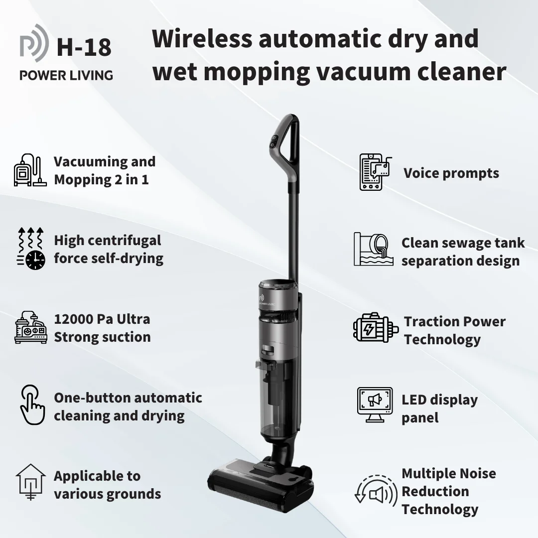 High Quality Wholesale Cordless Automatic Wet and Dry Vacuum Cleaner for Floor Care