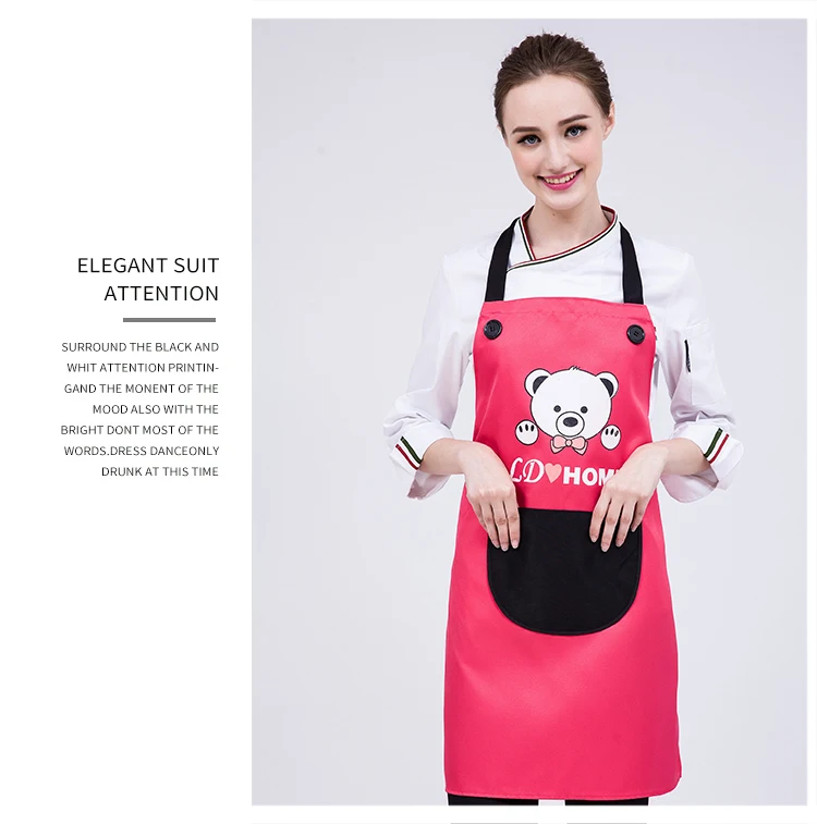 Canvas Stylish Restaurant Waist Apron Custom Logo Cooking Aprons Barista Apron