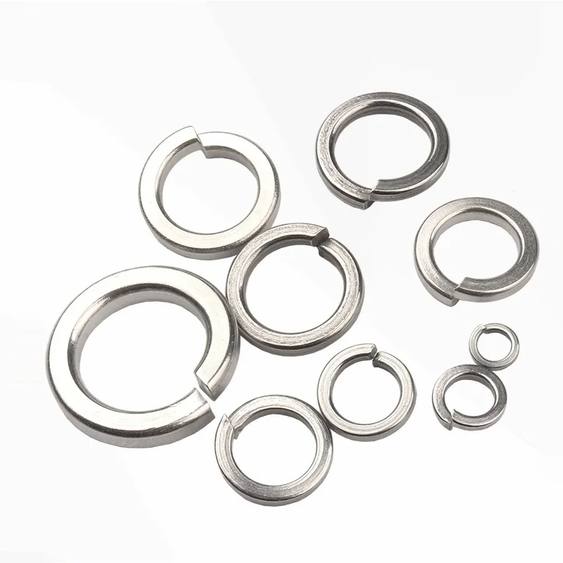 Stainless steel split washers Factory Standard Stainless Steel Industrial Open Flat Spring Washer With Square Ends