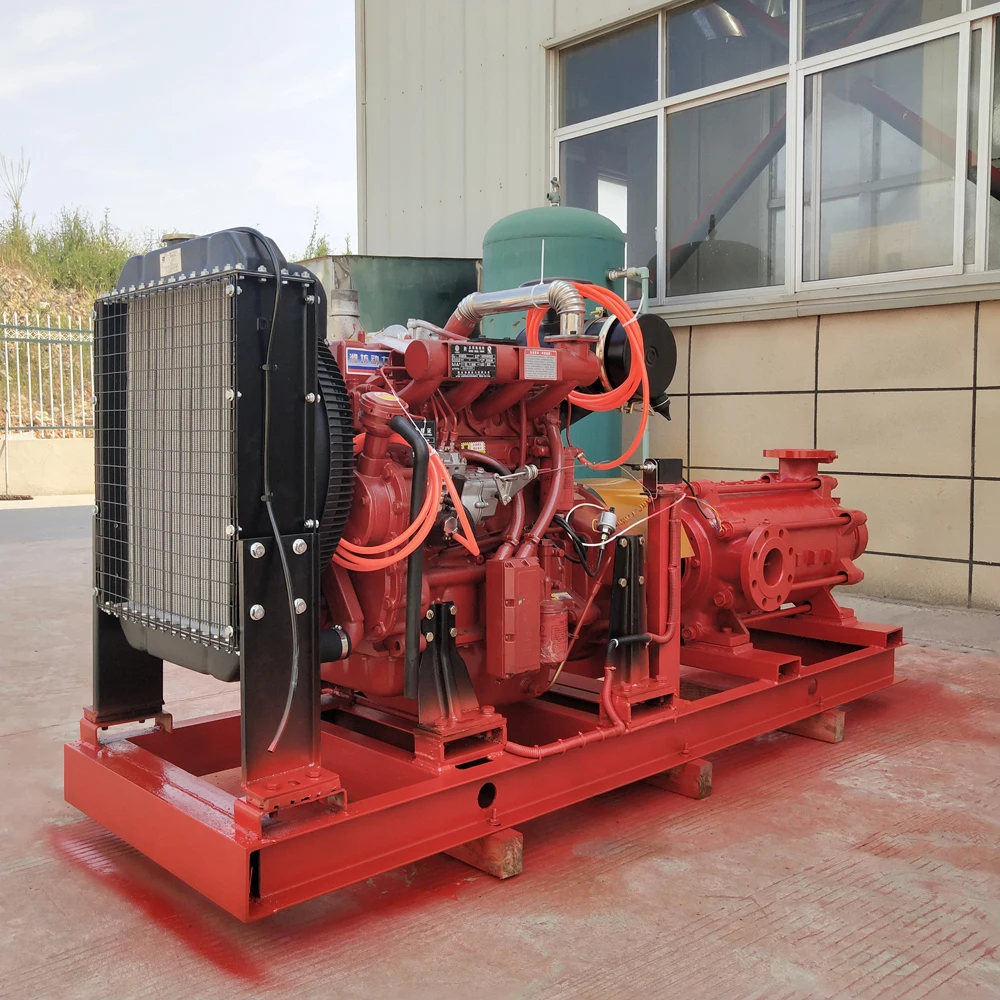 High pressure diesel engine centrifugal pump portable fire fighting sea water pump