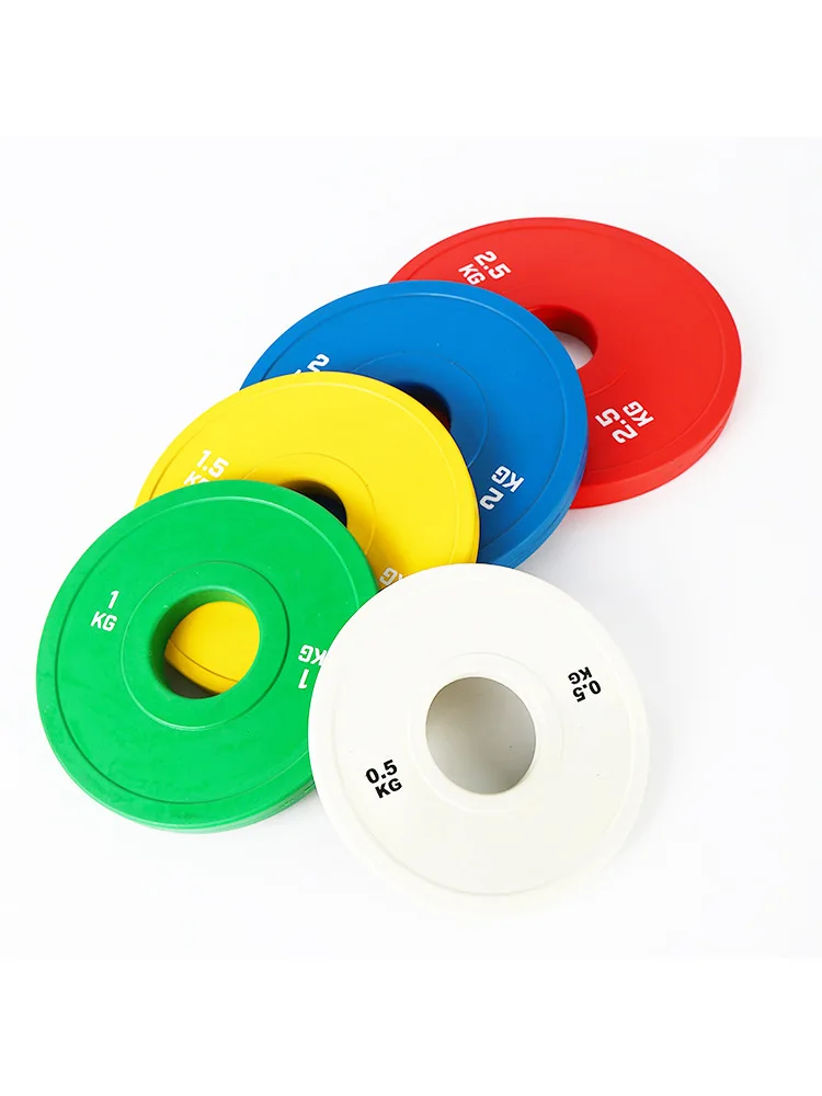 Gym Fitness Rubber Fractional Change Weight Plates With Steel Hub both kg lb available