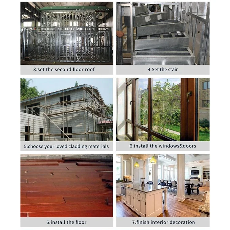 Modern Modular Prefabricated House Light Steel Structure Villa