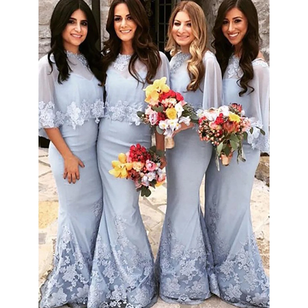 Wholesale Latest Bridesmaid Dress A-Line Princess Floor Length Formal Cheap Wedding Bridesmaid Dresses