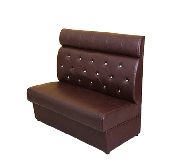Customized against wall bench classical restaurant seating restaurant booth
