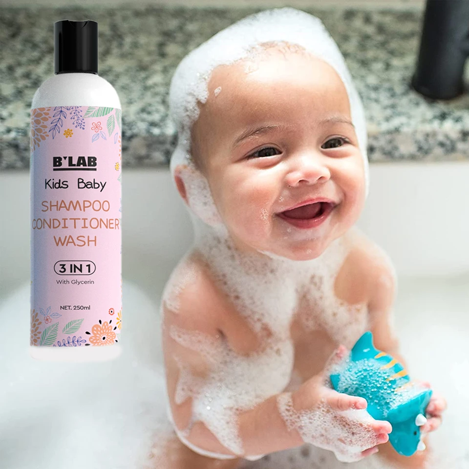 Частный ярлык новые бандана слюни нагрудники увлажняющий питательный крем освежающий 3 в 1 детский гель для душа шампунь маленьких