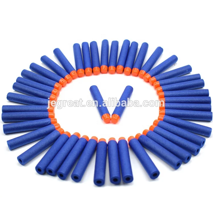 300PCS/pack blue color Refill Darts soft eva Foam Bullets Pack for kids Party Favors