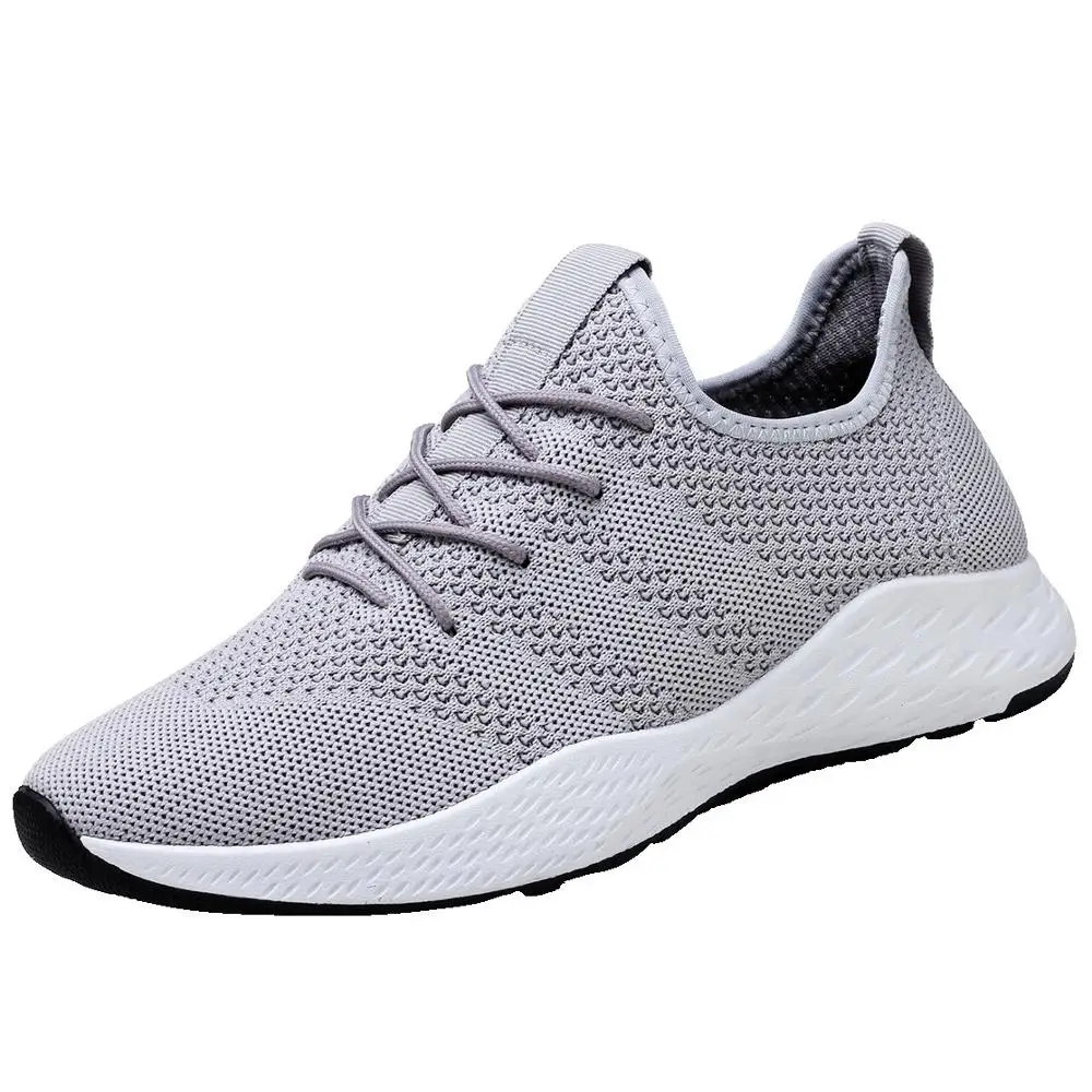 Fly Weaving Air Cushion Sneakers Wear-resistant Running Shoes Breathable Lightweight Travel Sport Shoes