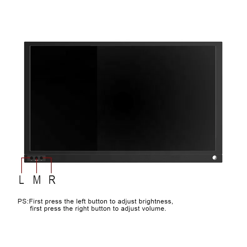 large stock 15.6 inch portable monitor with type-c usb for  pc full 1920*1080p gaming monitor with hdmi