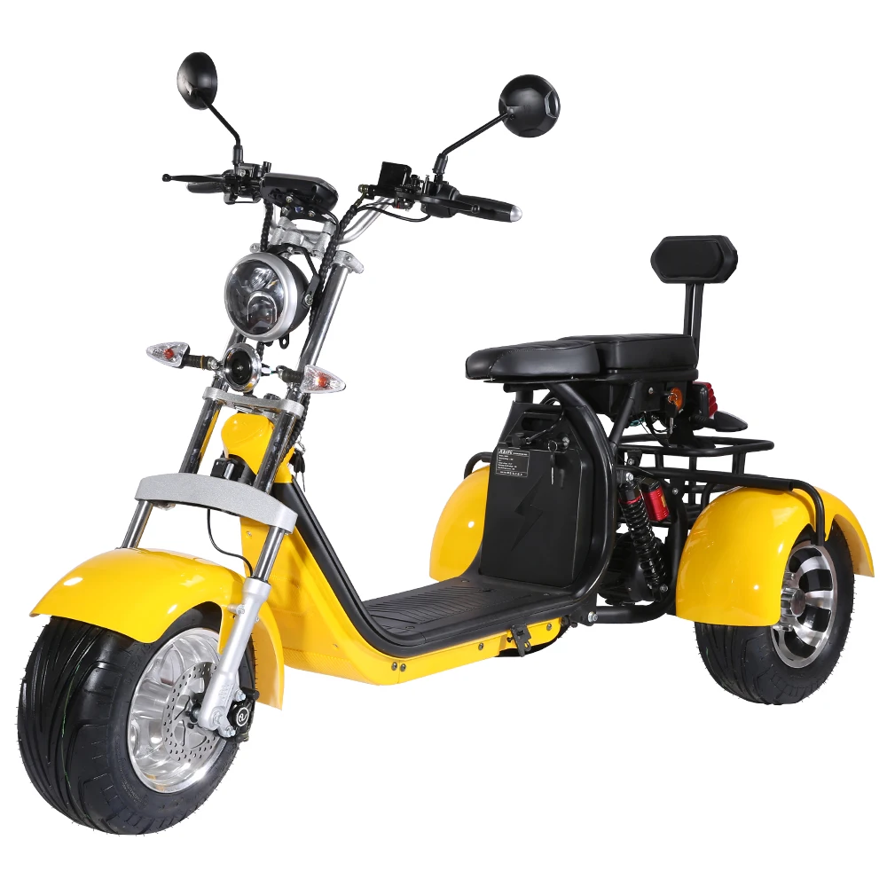Hot Selling Warehouse Adult Three Wheel Bicycle Lithium Battery 60v 40ah Citycoco 3000 W Tricycle Electric Scooter