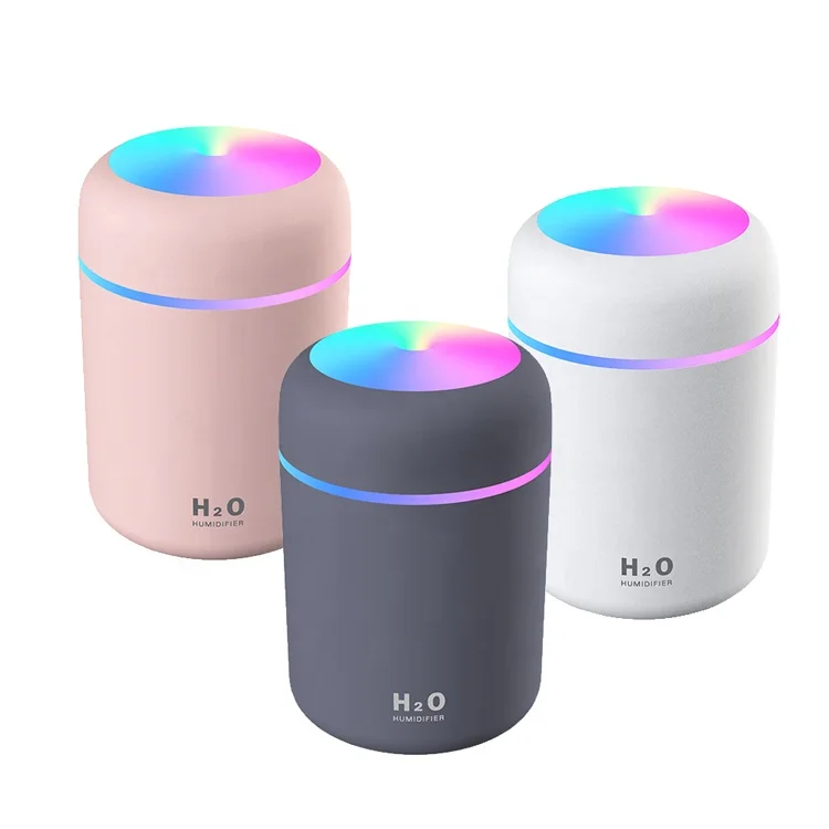 
300ml Hot Sale Ultrasonic Portable Led Colorful H2o Defuser Car Mini Usb Humidifier 