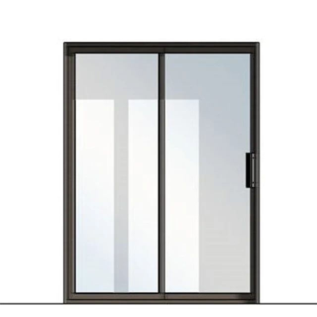 fancy door with slim frame giant aluminium doors for hot weather silver sliding door china