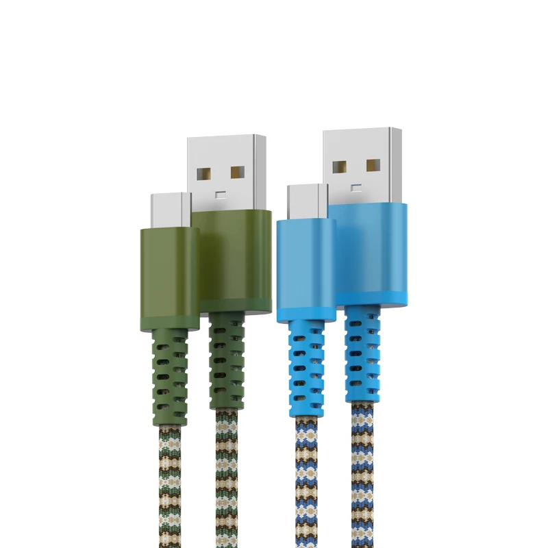 
Nylon Braided Micro USB Charging Cables Designed With Durable Long Strain-Relief 