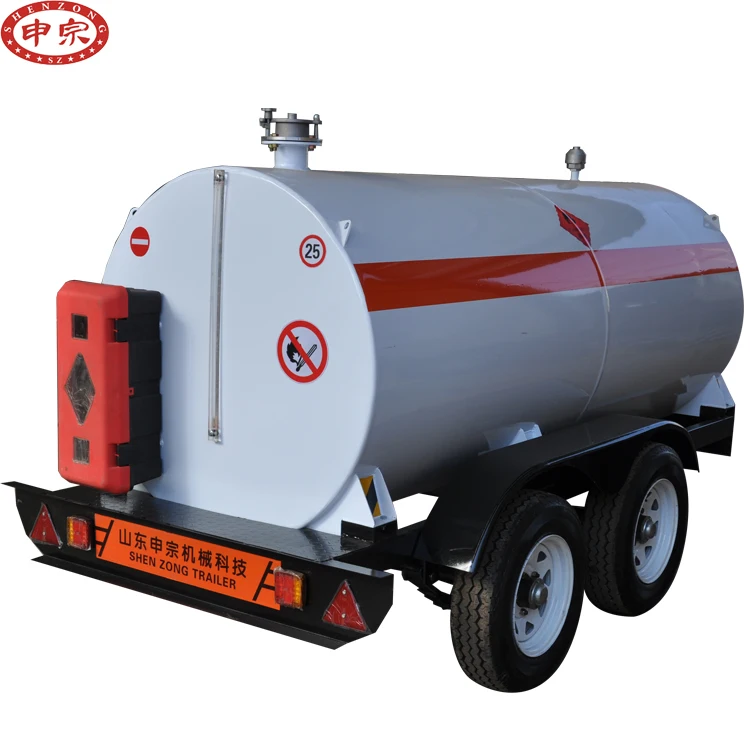 Factory wholesales supply 3 ton fuel diesel tanker trailer