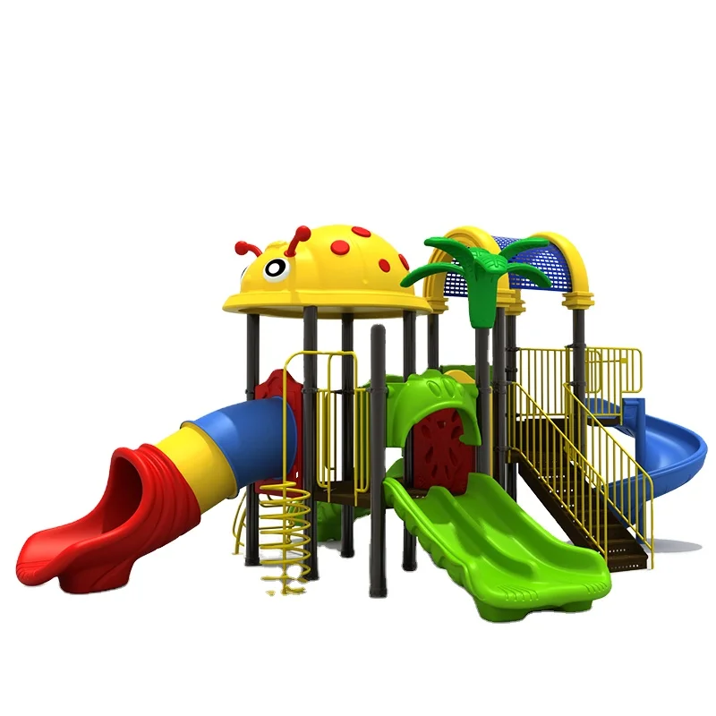 school kids plastic amusing playground set facilites Factory direct sales adventure outdoor playground