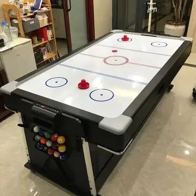 Hot-Selling 7ft Snooker & Billiard Table Air Hockey Ping-Pong Multi Functions Swivel Games 4 in 1 Pool Table