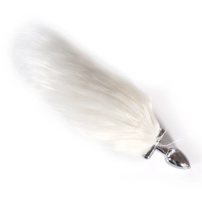 Электрическая светящаяся в темноте игрушка NEZEND для мужчин и женщин, анальная пробка из нержавеющей стали с медным и розовым аккумулятором, для собак, кроликов, лисий хвост