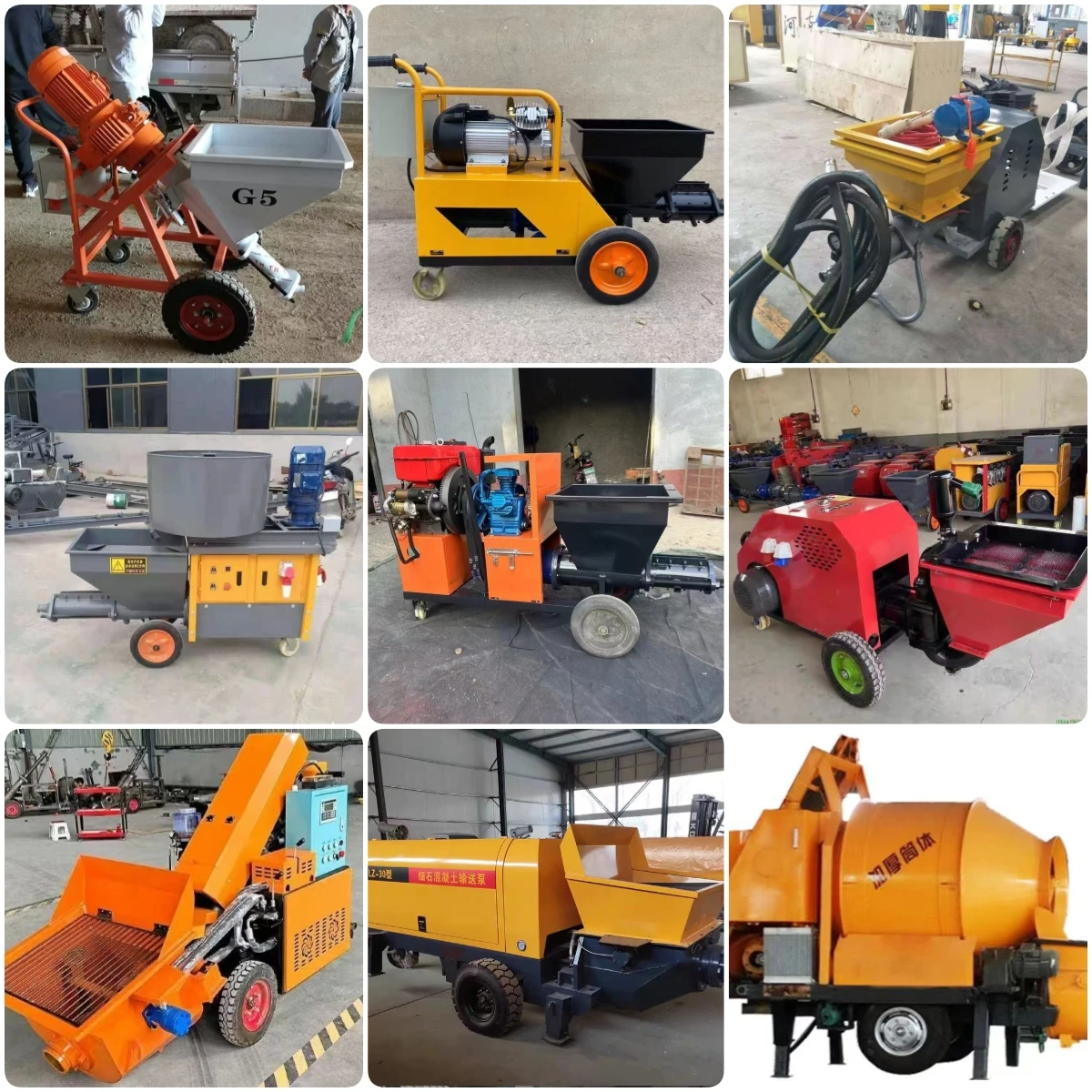 Cement Mortar Putty Plastering Sprayer Machinery for Construction Works