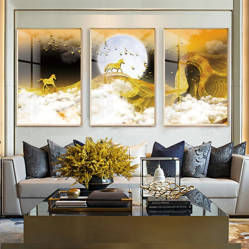 Modern Decor for hotel oil Painting art abstract Wall Art Canvas Posters paintings and wall arts