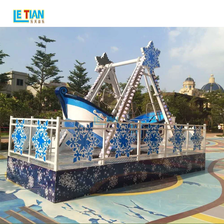 Kids Playground Shopping Mall Mechanical Games Portable City Park Rides Swing Mini Pirate Ship