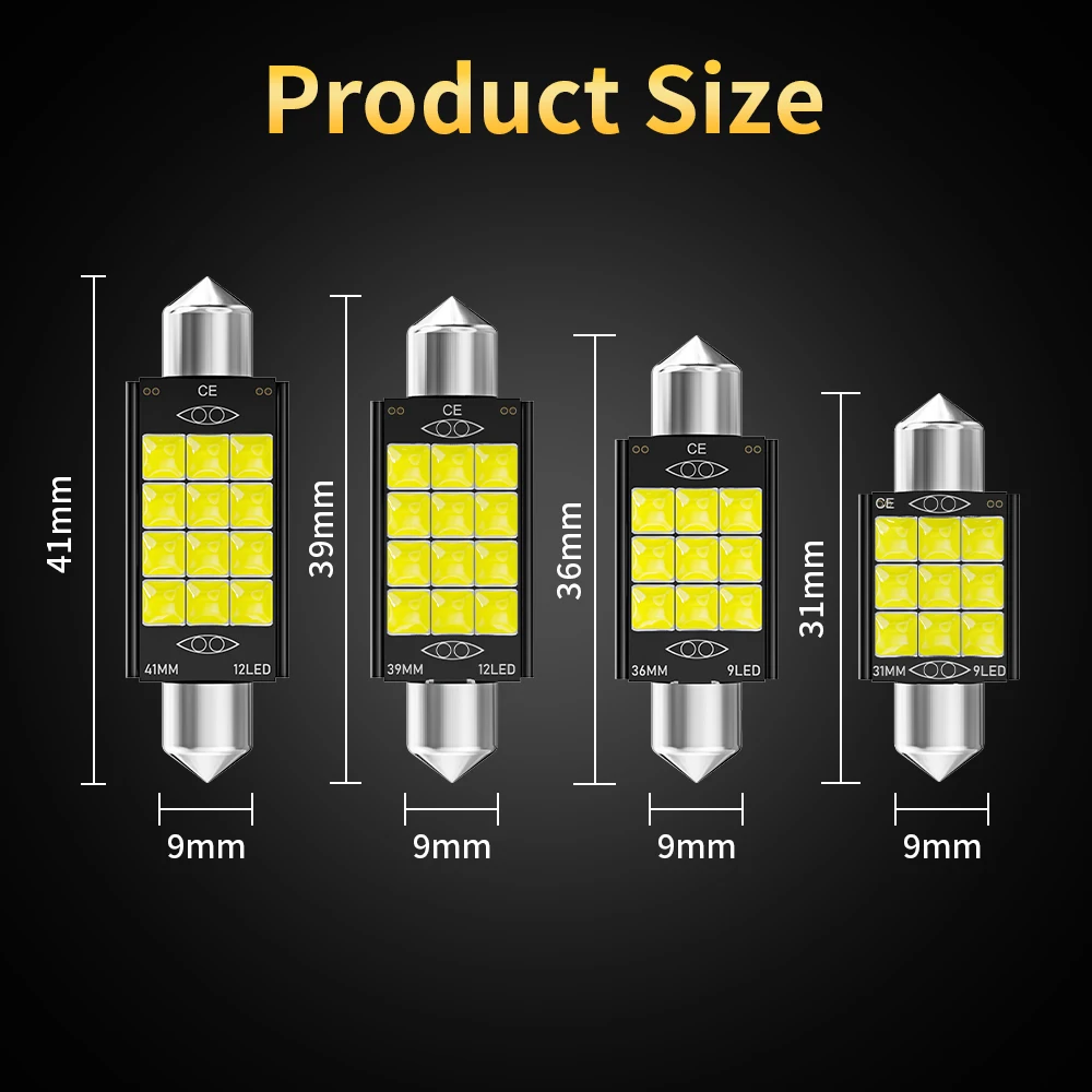 indoor lighting for auto led c5w licence plate led lights