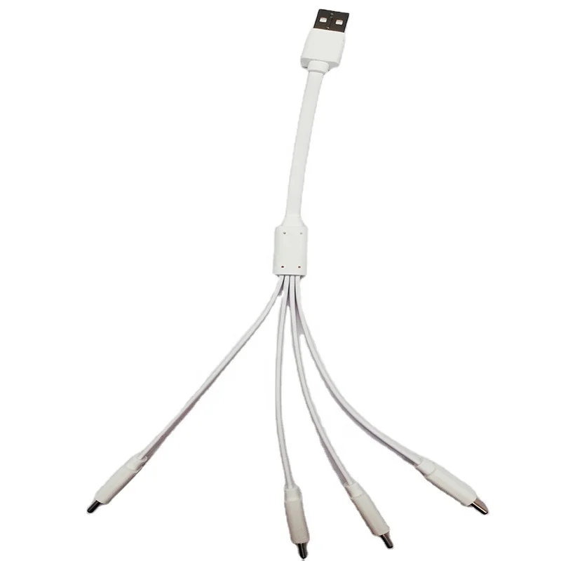 Высокое качество Быстрая Зарядка 4 головы мульти порты и разъёмы Смартфон Usb кабель зарядное устройство