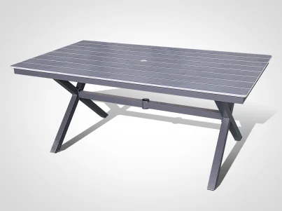 Aluminum Garden Dining Sets Outdoor Garden Table Cross Leg