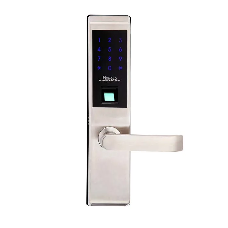 App control smart digital fingerprint password home door lock with Anti-theft mortises and USB external power supply