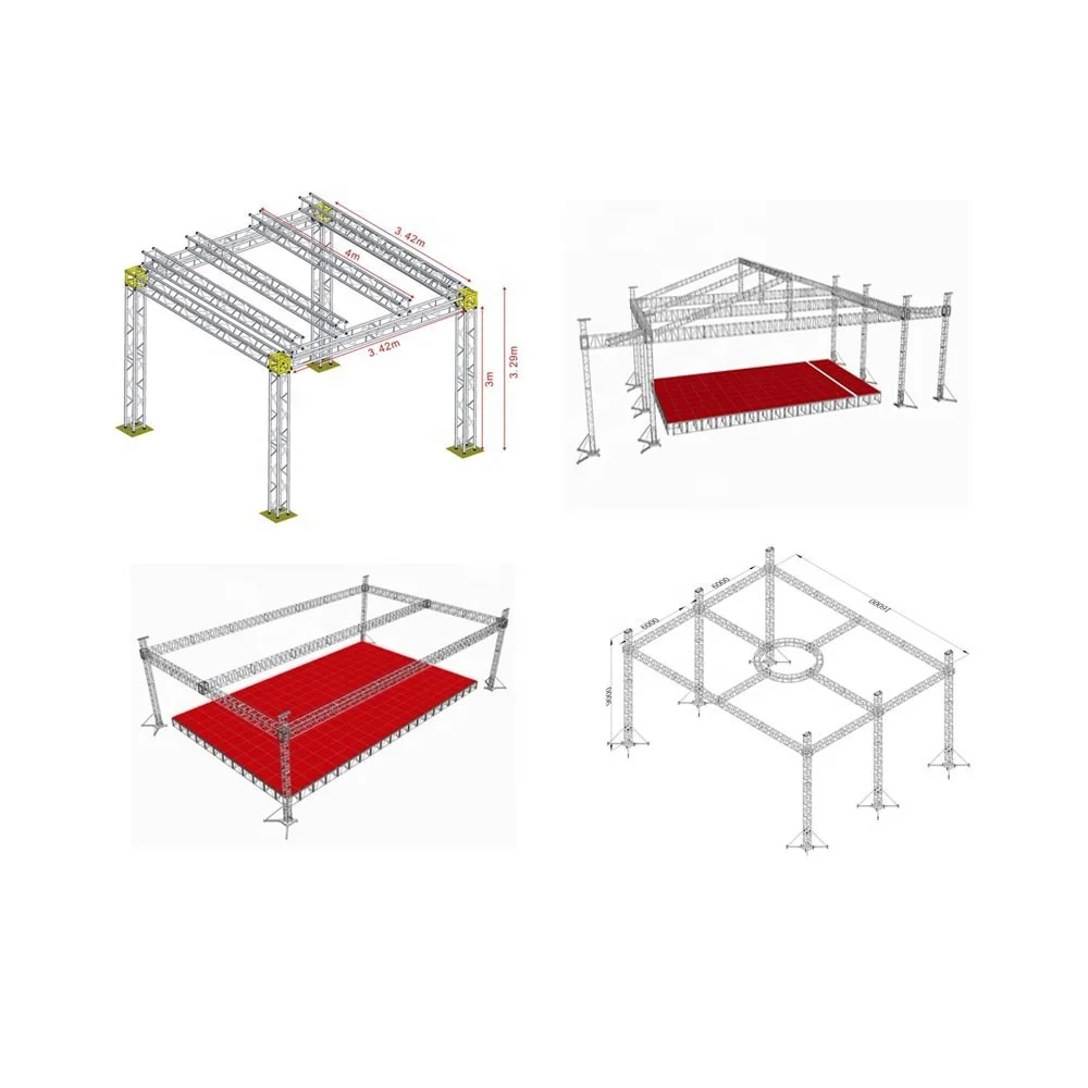 
Durable Truss Aluminum Lighting Tower Truss for display 