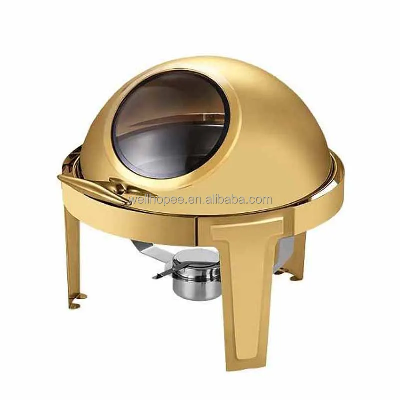 Hotel kitchen equipment price list buffet catering gel fuel rectangular roll top chafer, stainless steel chafer set for sale