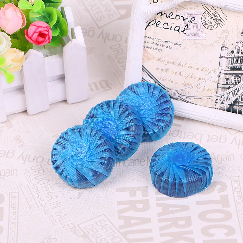 Manufacturer Wholesale Flush Toilet Cleaner Bleach Block Blue Solid Bubble Block Toilet Bowl Cleaner
