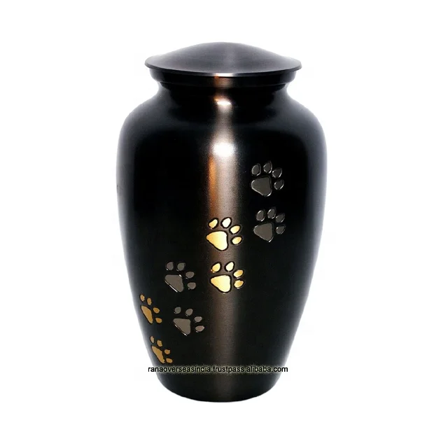 Лидер продаж алюминиевые мемориальные урны для кремации с рисунком лапы взрослых детей мужчин и собак урна пепла по лучшей