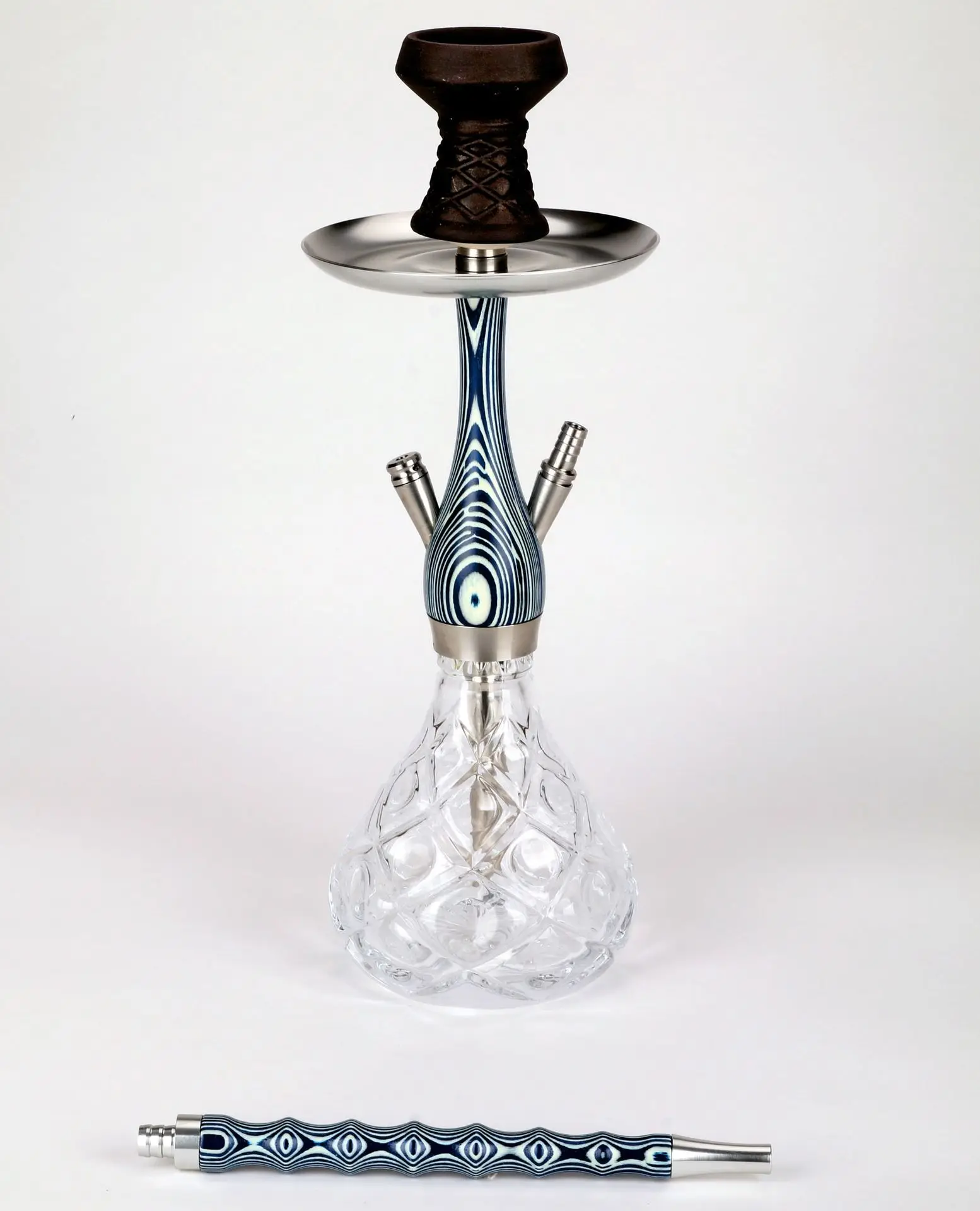 Three Head Shesha Hookahs Spring Black Clay Ceramic Arabian Hookah Pipe China Hookah Manufacturer