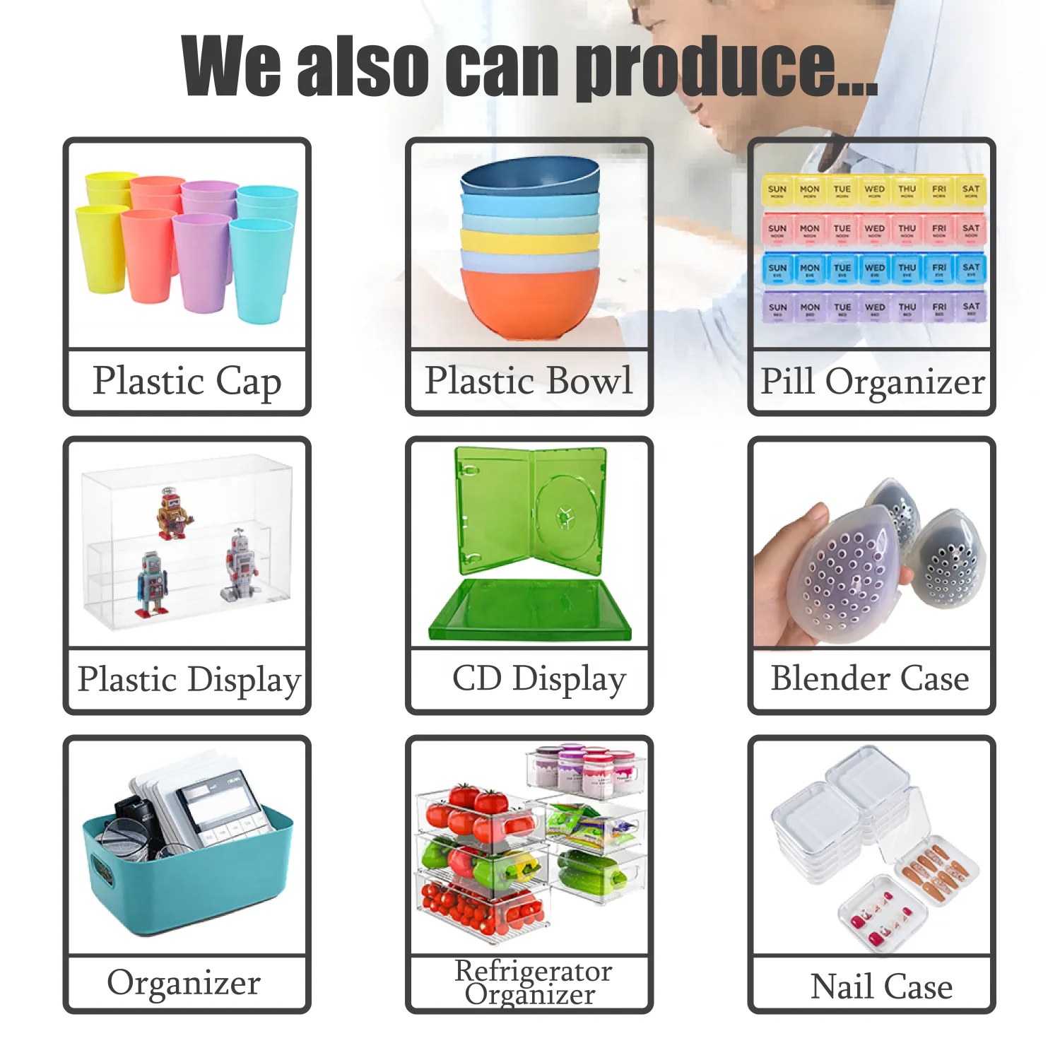 Beads Storage Plastic Box PP Small parts Plastic Office Storage Case Multipurpose Bobbin Box Makeup Case Desktop Organizer