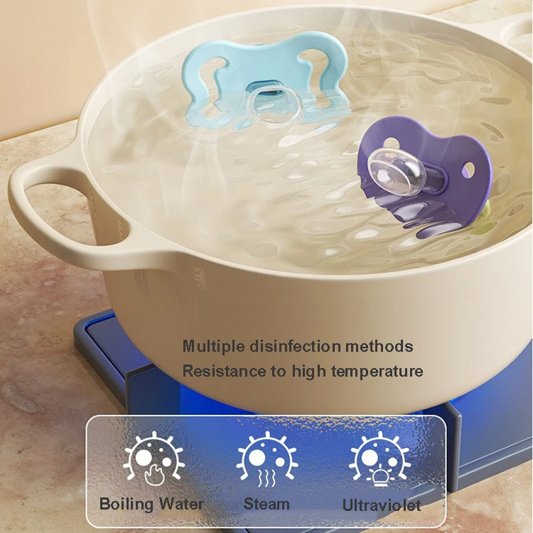 ALGO new pacifier flat head silicone funny pacifiers bpa free custom cheap baby pacifier