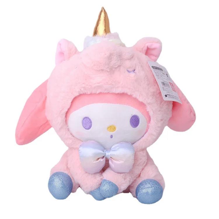 DHF мультяшная Kuromi Melody Cinnamoroll плюшевая игрушка брелок животные милая кукла для девочек