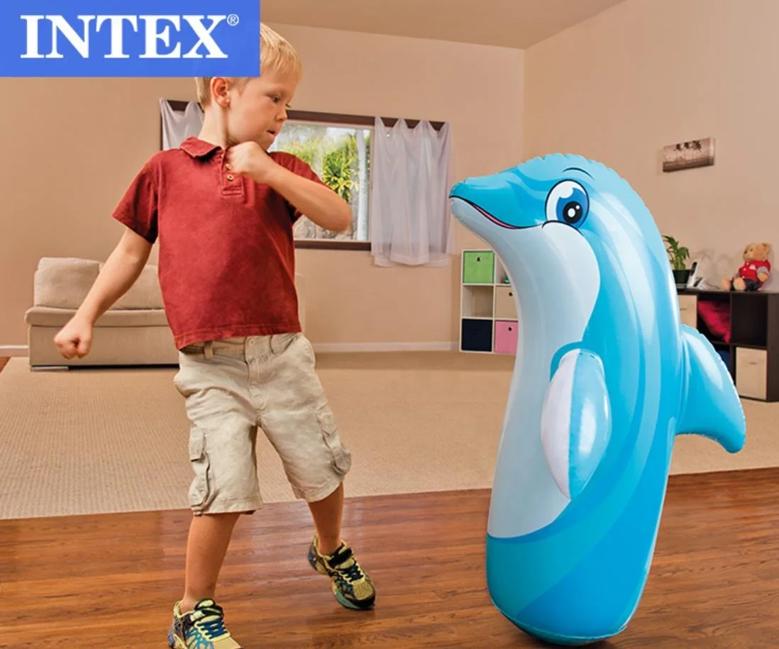 Intex 44669 Adult Punching Dummy PVC Inflatable 3-D Bop Bag Animal design Bop Bags