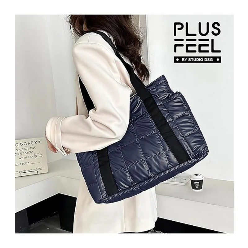Vancharli Manufacture Hot Selling High Quality Trendy Crossbody Large Durable Portable Practical Quilted Tote Bag