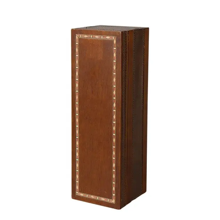 Высокое качество паркет Ремесло Упаковка деревянная коробка бутылки вина с аксессуарами