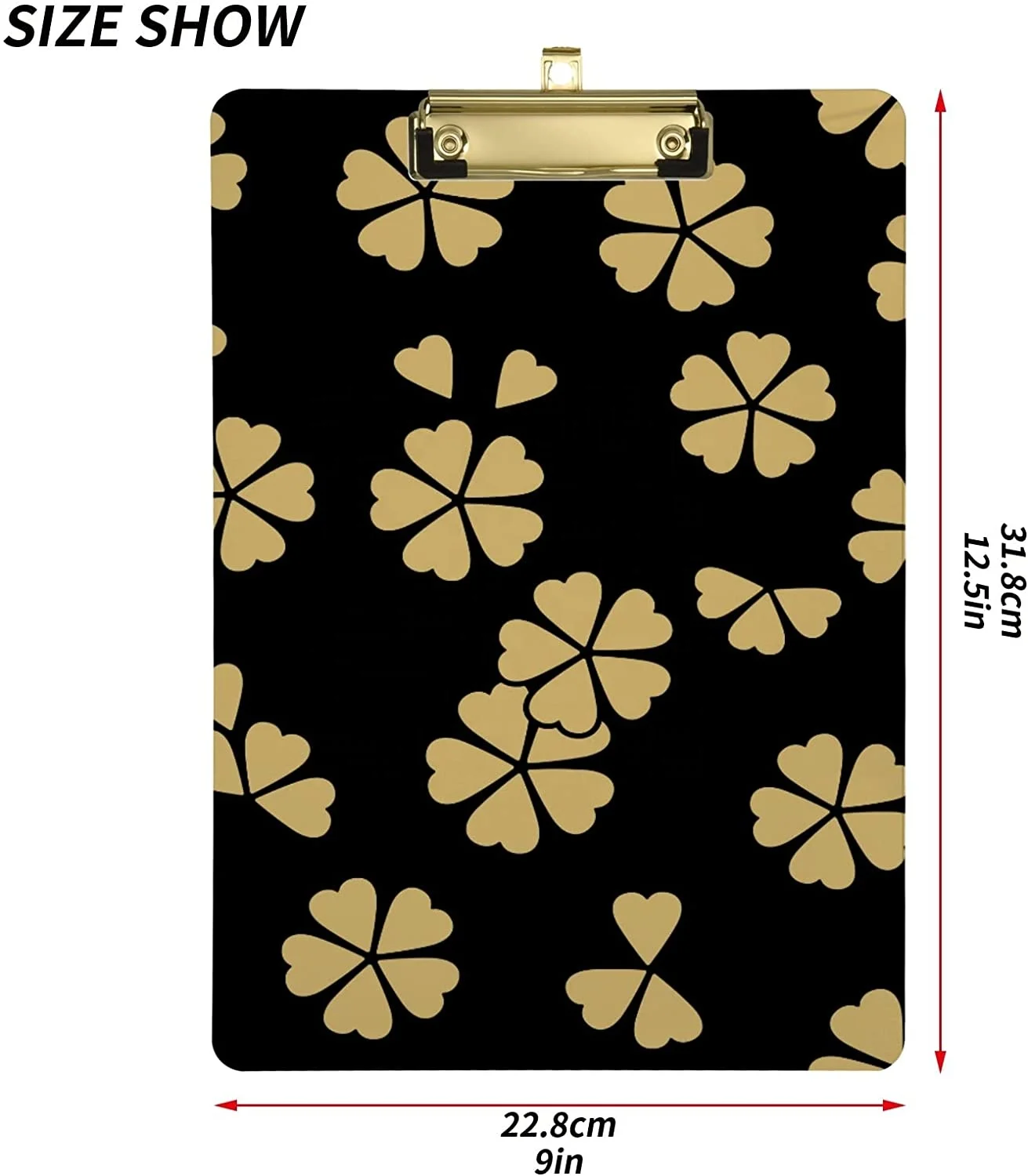 Office Stationery Supplies Customized Plastic Clipboard Waterproof Clip Board With Metal Clip and Retractable Hole for Hanging