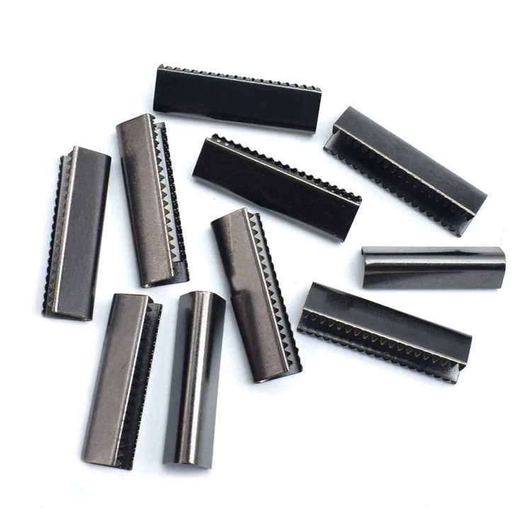 High-quality belt tail tip brass belt accessories toothed clothing metal tail clip