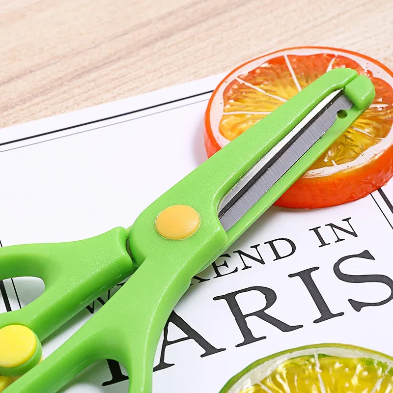 Школьные экономящие силы весенние ножницы с защитой от захвата рук для детей дошкольного возраста Обучающие Офисные ножницы «сделай сам»