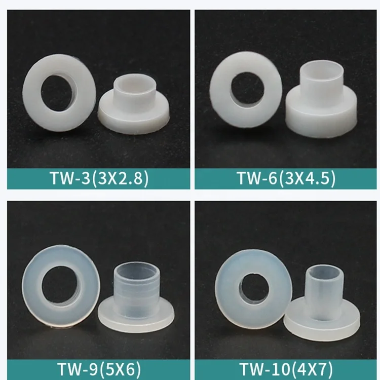 M2 M3 M4 M5 plastic white nylon 66 sleeve bushing Shoulder Washers T type washer gasket M6 M8 M10 M12 Insulation Washer
