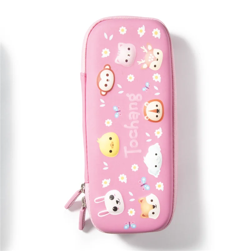 Custom Personalised Children Pencilcase Large Waterproof Animal Cartoon Cute Pencil Case